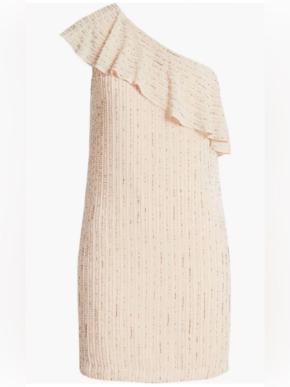 One33 Social One-Shoulder Beaded Cocktail Dress Size 6